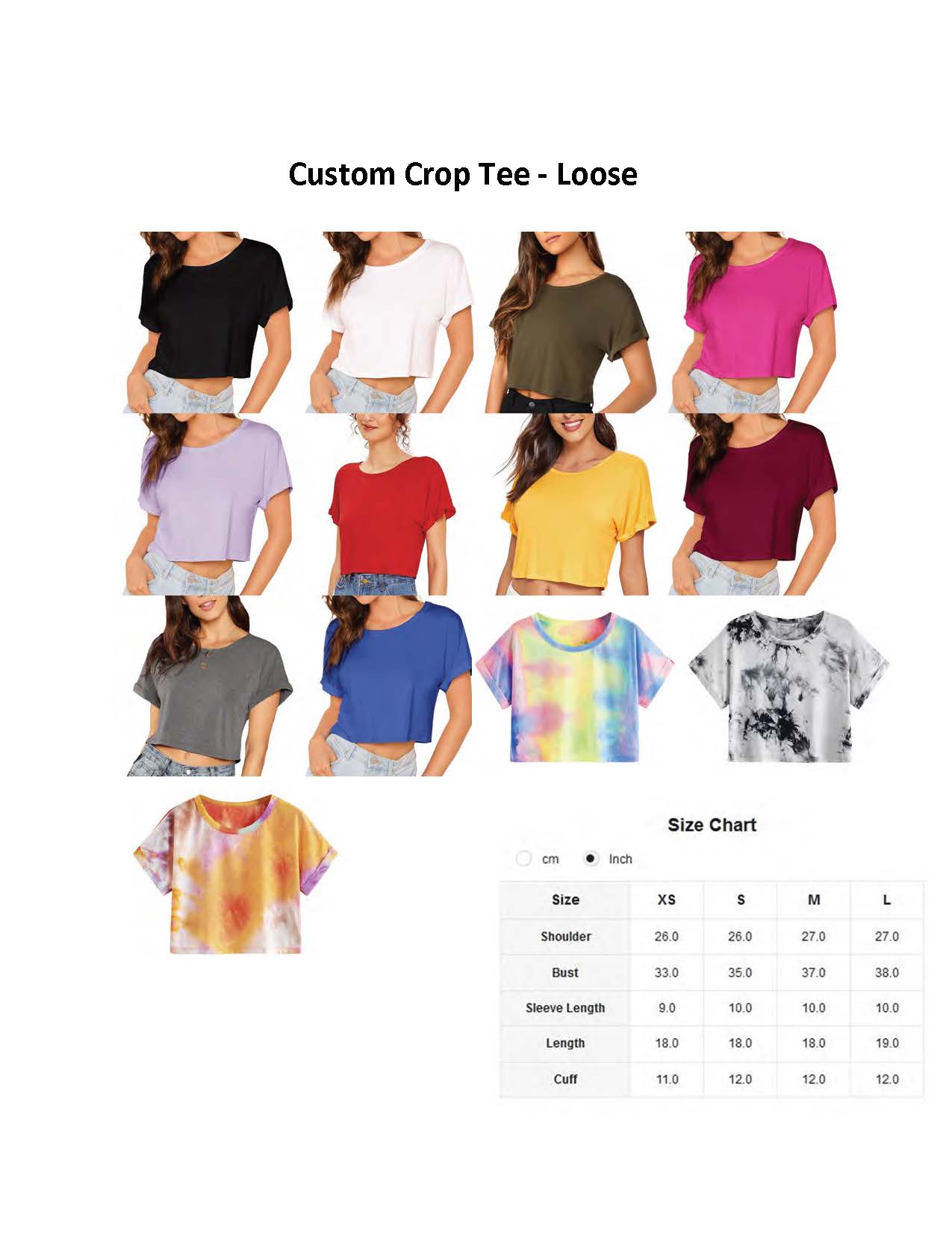 Custom Crop Tee - Loose