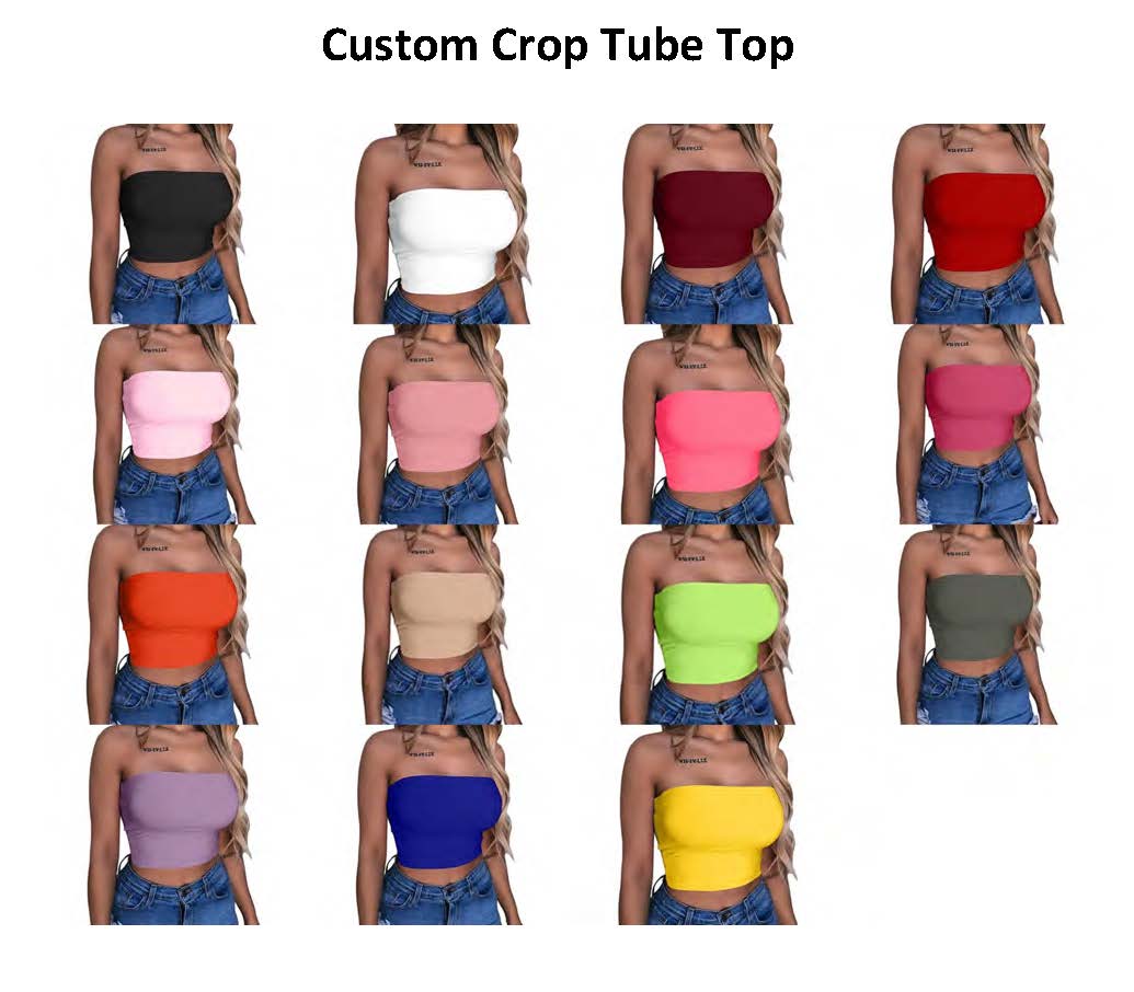 Custom Crop Tube Top