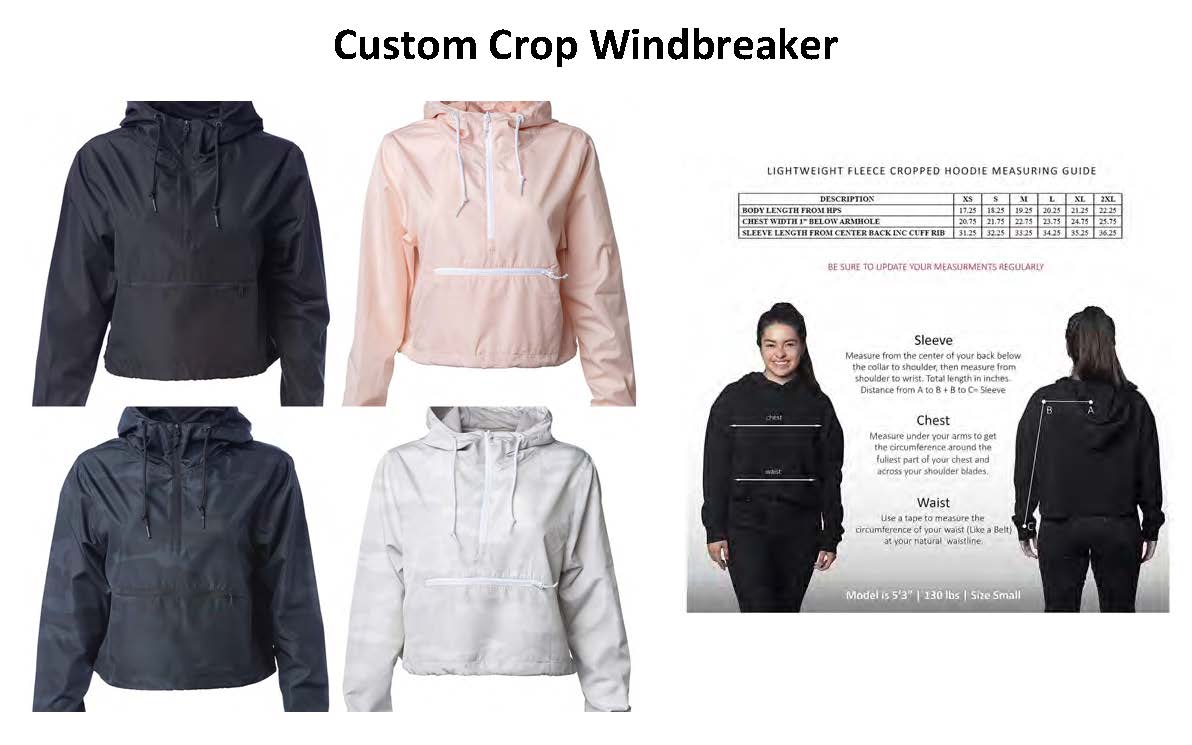 Custom Crop Windbreaker