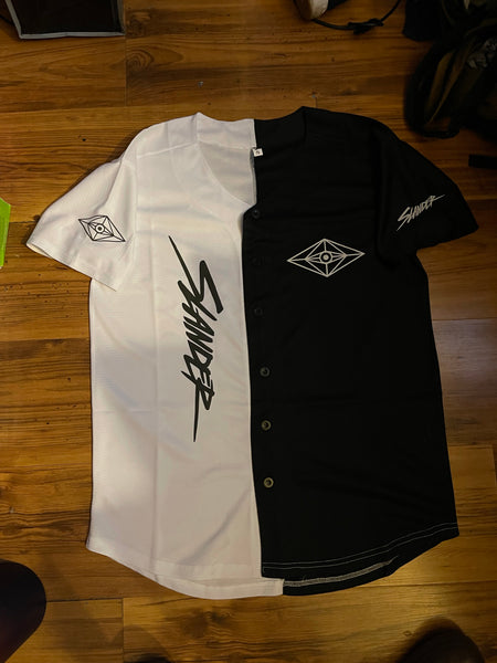 Half White Half Black Custom Jersey