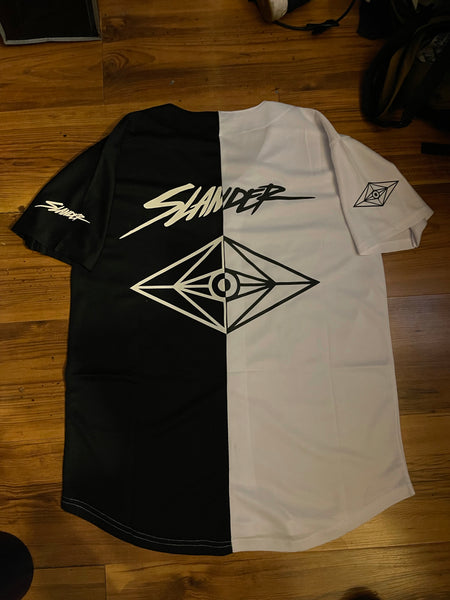 Half White Half Black Custom Jersey